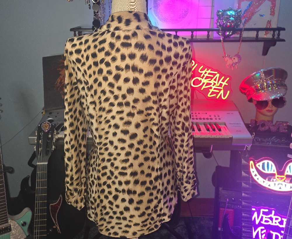 INC International Concepts Animal Print Blouse - Picture 3 of 4